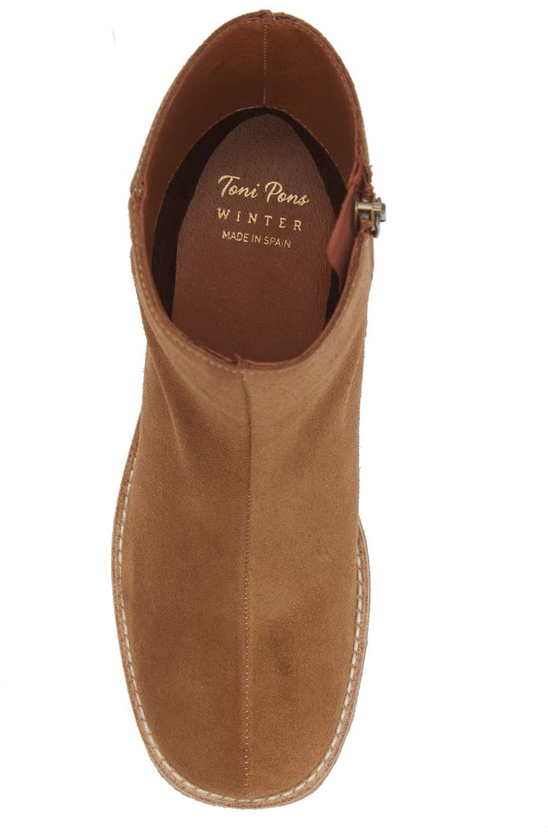Toni Pons Piani Block Heel Bootie, Alternate, color, Tobacco
