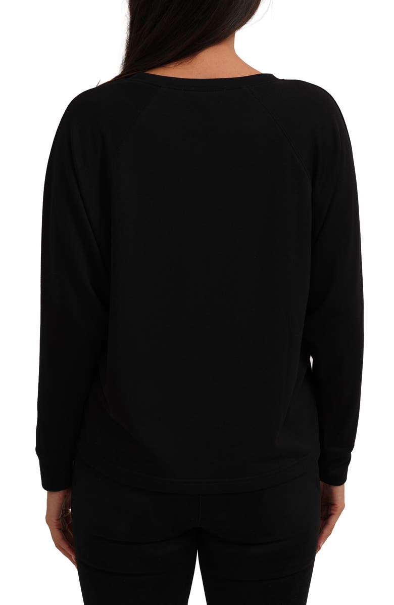 CYRUS Paris Shoes Raglan Long Sleeve Graphic T-Shirt, Alternate, color, Black