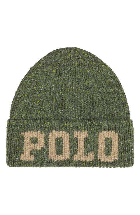 Polo Knit Tweed Beanie