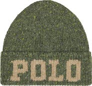 Ralph Lauren Polo Knit Tweed Beanie