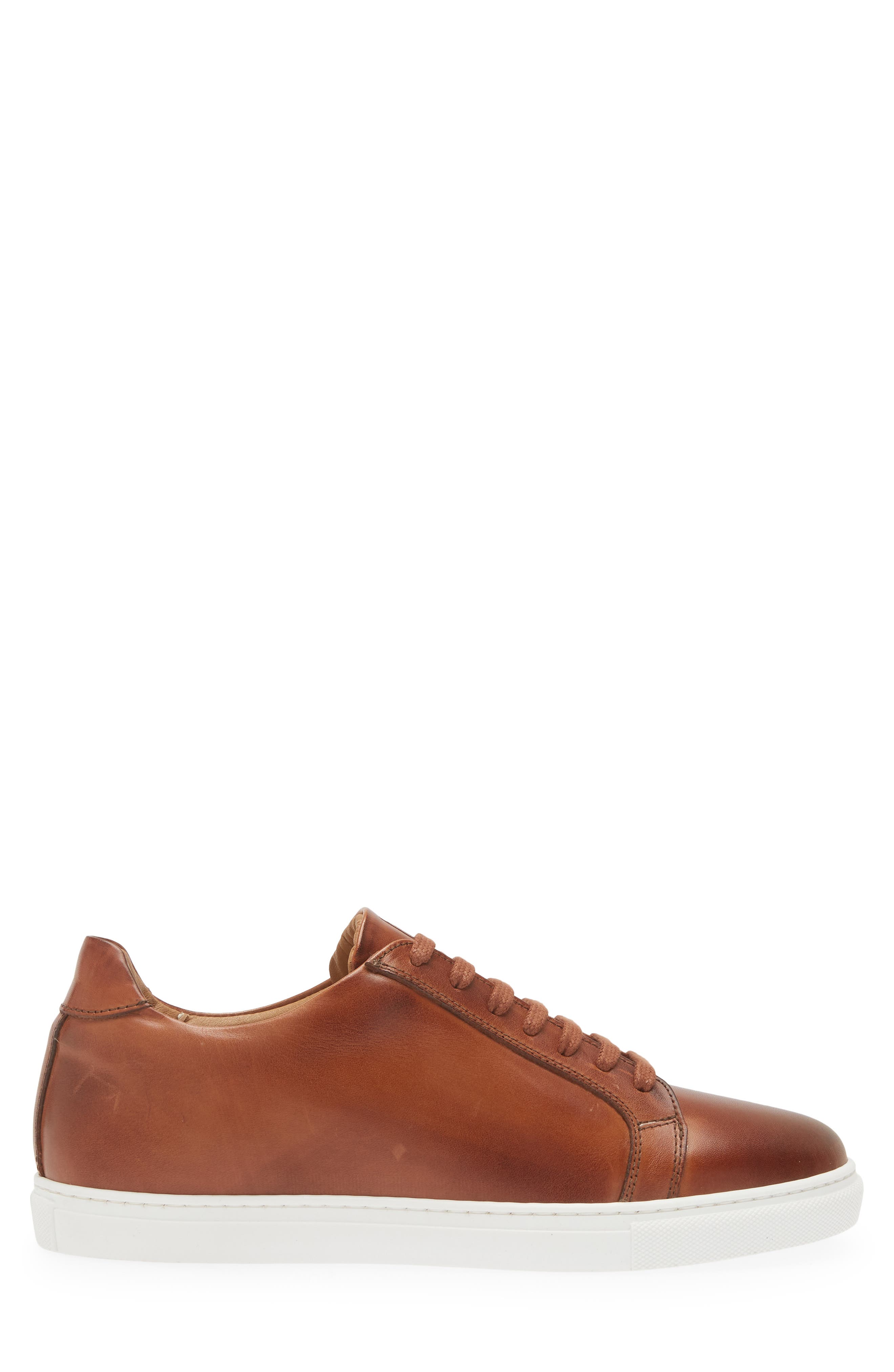 Bruno Magli Daniel Low Top Sneaker, Alternate, color, Cognac