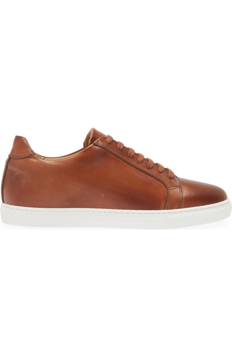 Bruno Magli Daniel Low Top Sneaker, Alternate, color, Cognac