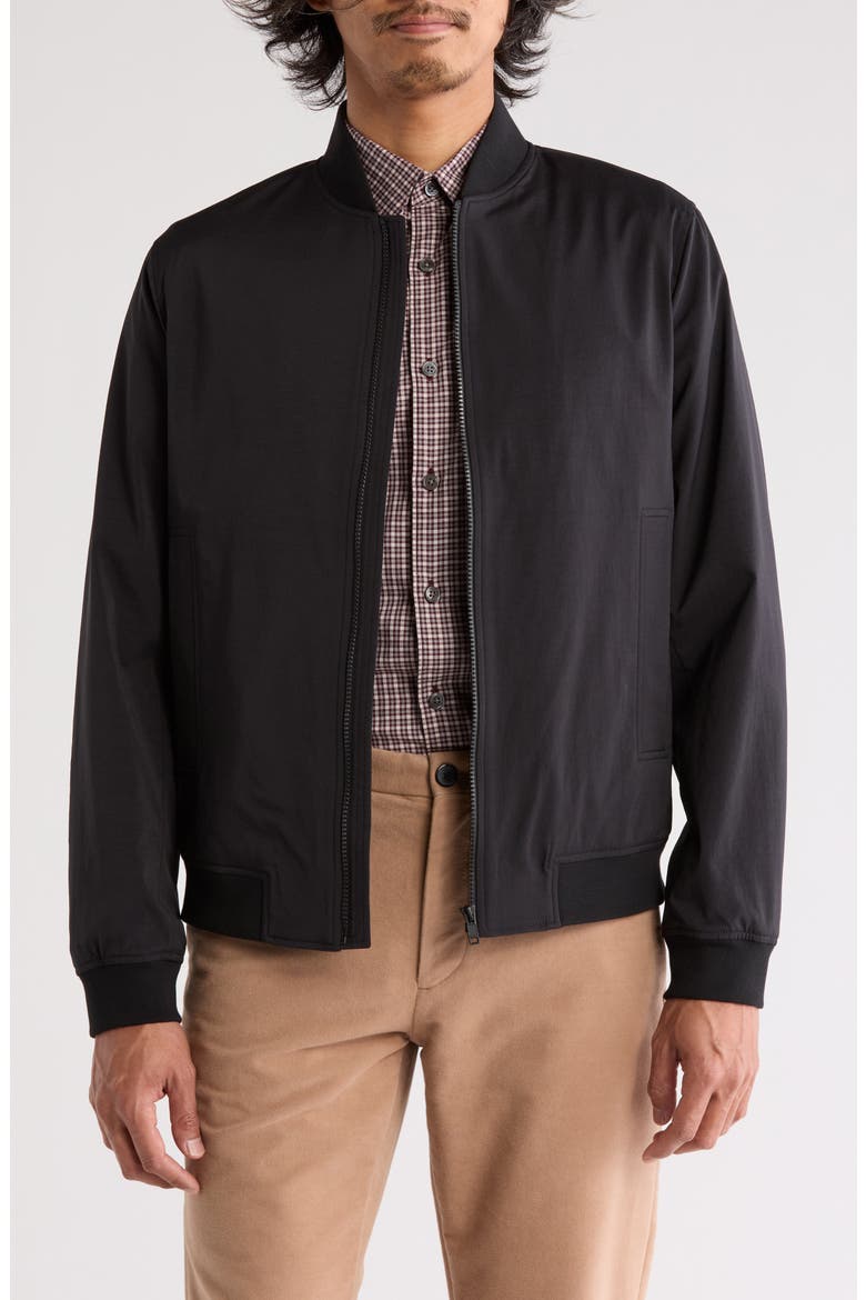 Brenton Bomber Jacket, Main, color, BLACK