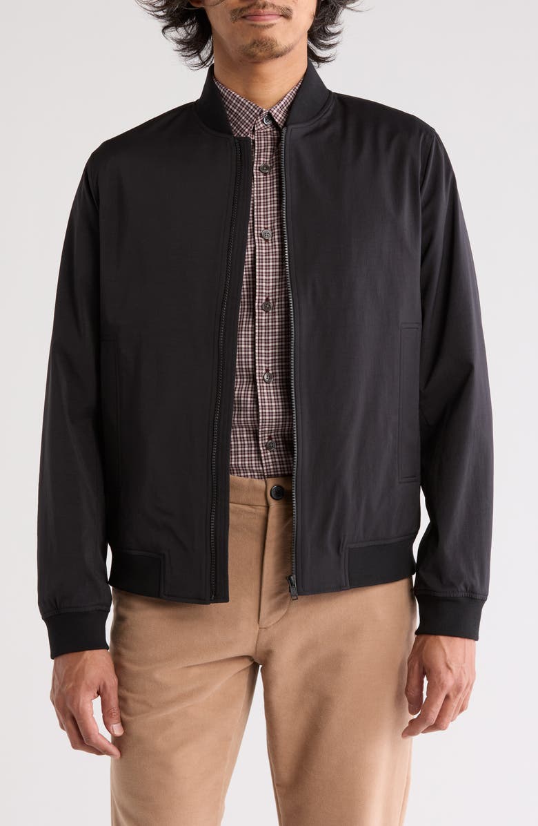 Theory Brenton Bomber Jacket, Main, color, Black