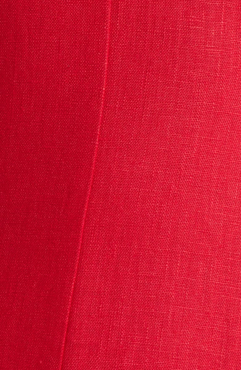 Reformation Cecila Sleeveless Linen Maxi Dress, Alternate, color, Lipstick