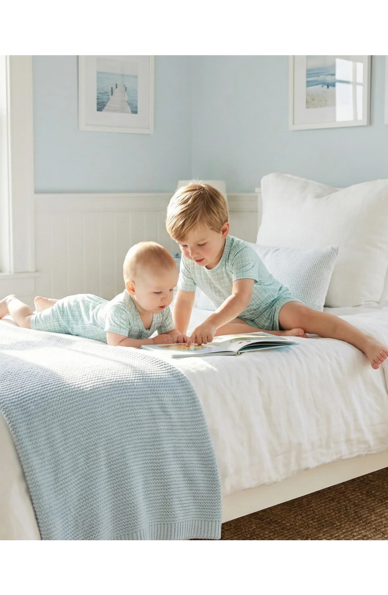 Motette Short Sleeve and Shorts Buttery Soft Sleeper, Alternate, color, Bluegrass Picnic