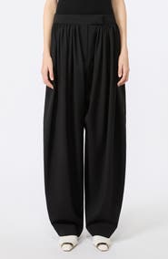 SPORTMAX Zorro Virgin Wool Wide Leg Pants