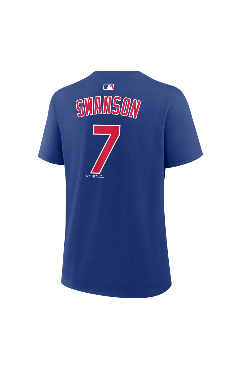 Nike Women's Nike Dansby Swanson Royal Chicago Cubs Name & Number T-Shirt, Alternate, color, Royal