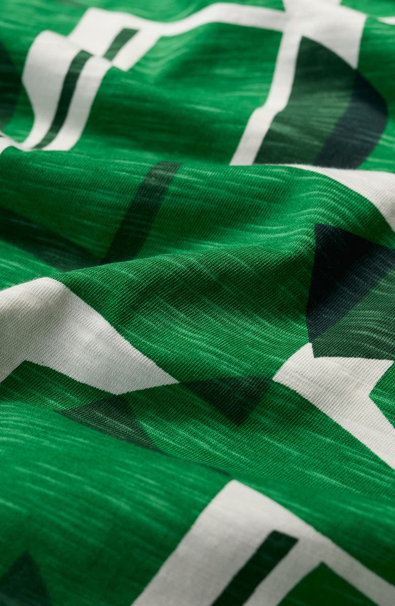 Seasalt Cornwall Camerance Abstract Print Organic Cotton T-Shirt, Alternate, color, Paper Forms Island