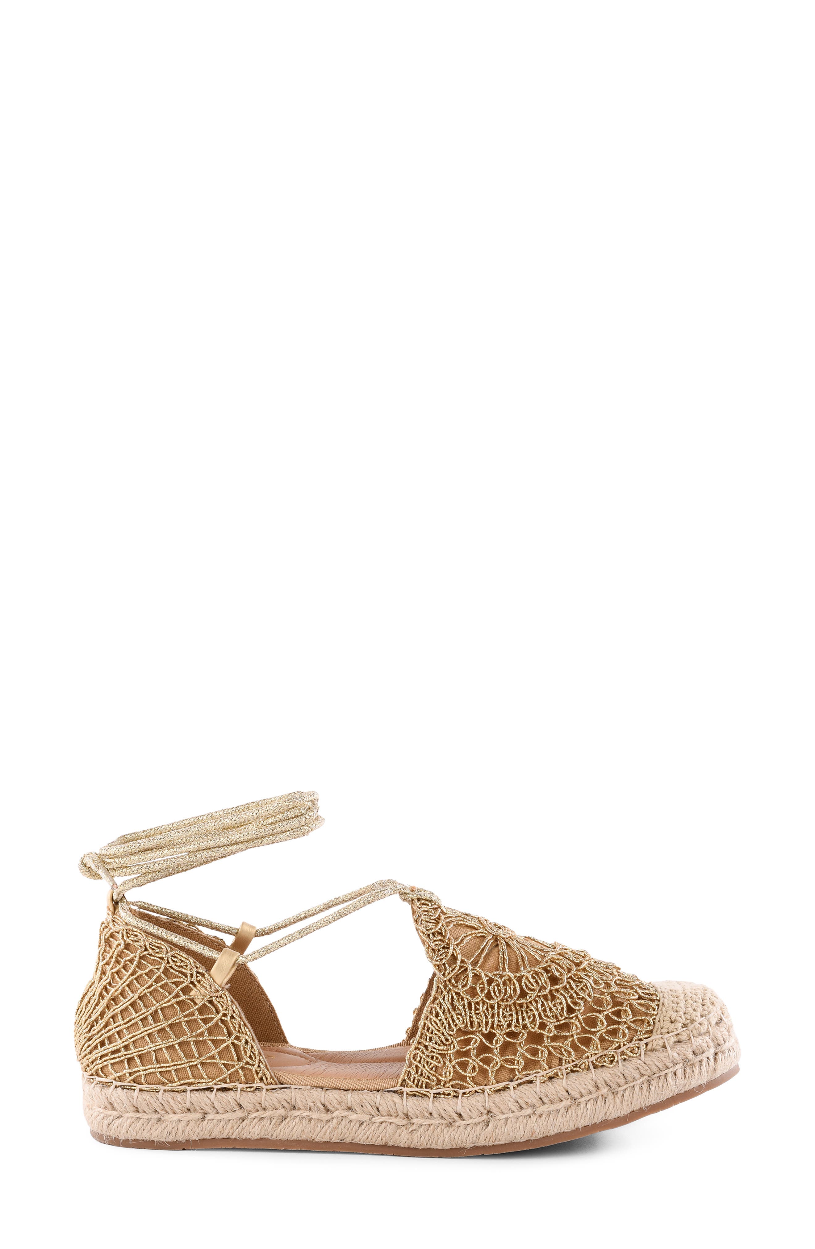 Seychelles Serendipity Espadrille Sandal, Alternate, color, Gold