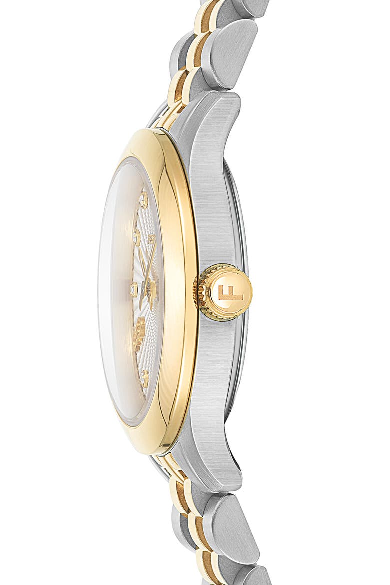 Duo Mini Diamond Bracelet Watch, 25mm, Alternate, color, TWO TONE
