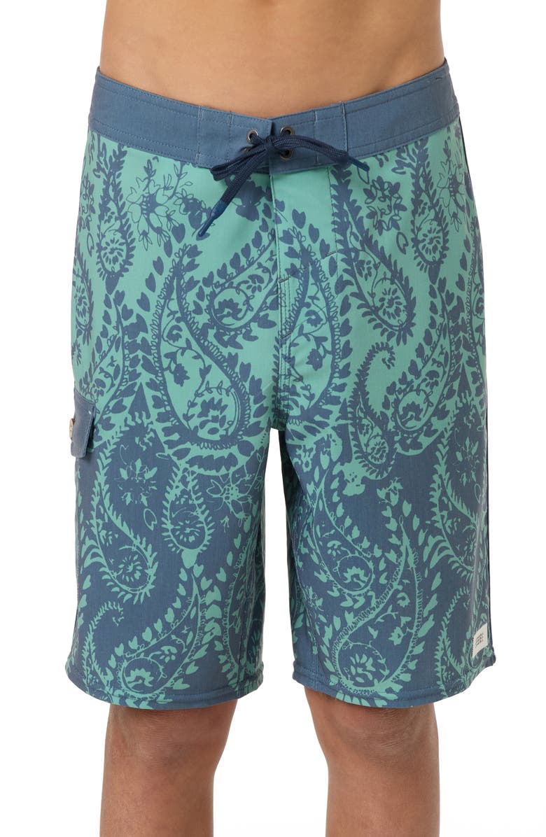 O'Neill Kids' Lineup Board Shorts, Main, color, Malachite Green