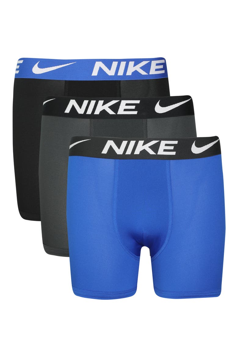 Kids' Essential Dri-FIT Micro Assorted 3-Pack Boxer Briefs, Main, color, GAME ROYAL