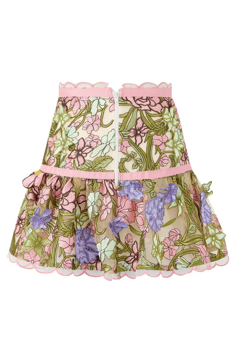 Marlo Kids Bonnie Embroidered Mini Skirt, Alternate, color, Floral