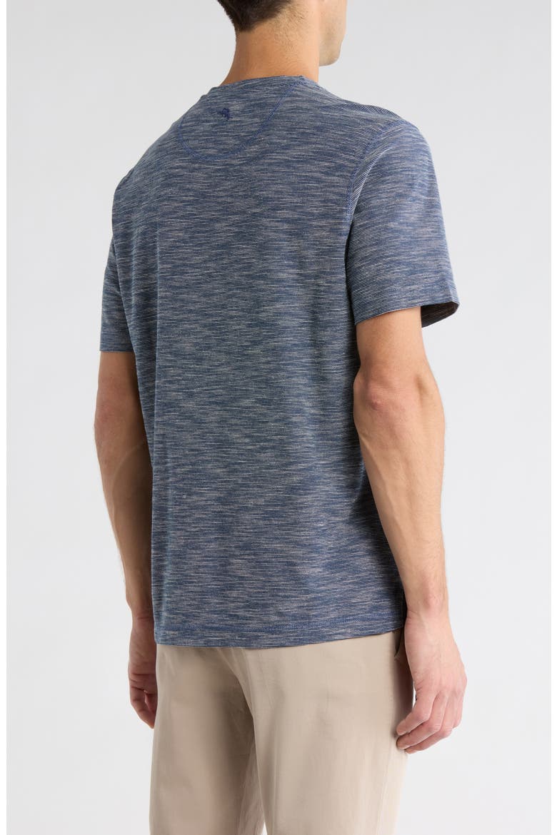 Havana Notch Neck Cotton T-Shirt, Alternate, color, INSIGNIA BLUE