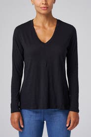 Franne Golde Slub Jersey Long Sleeve Tee