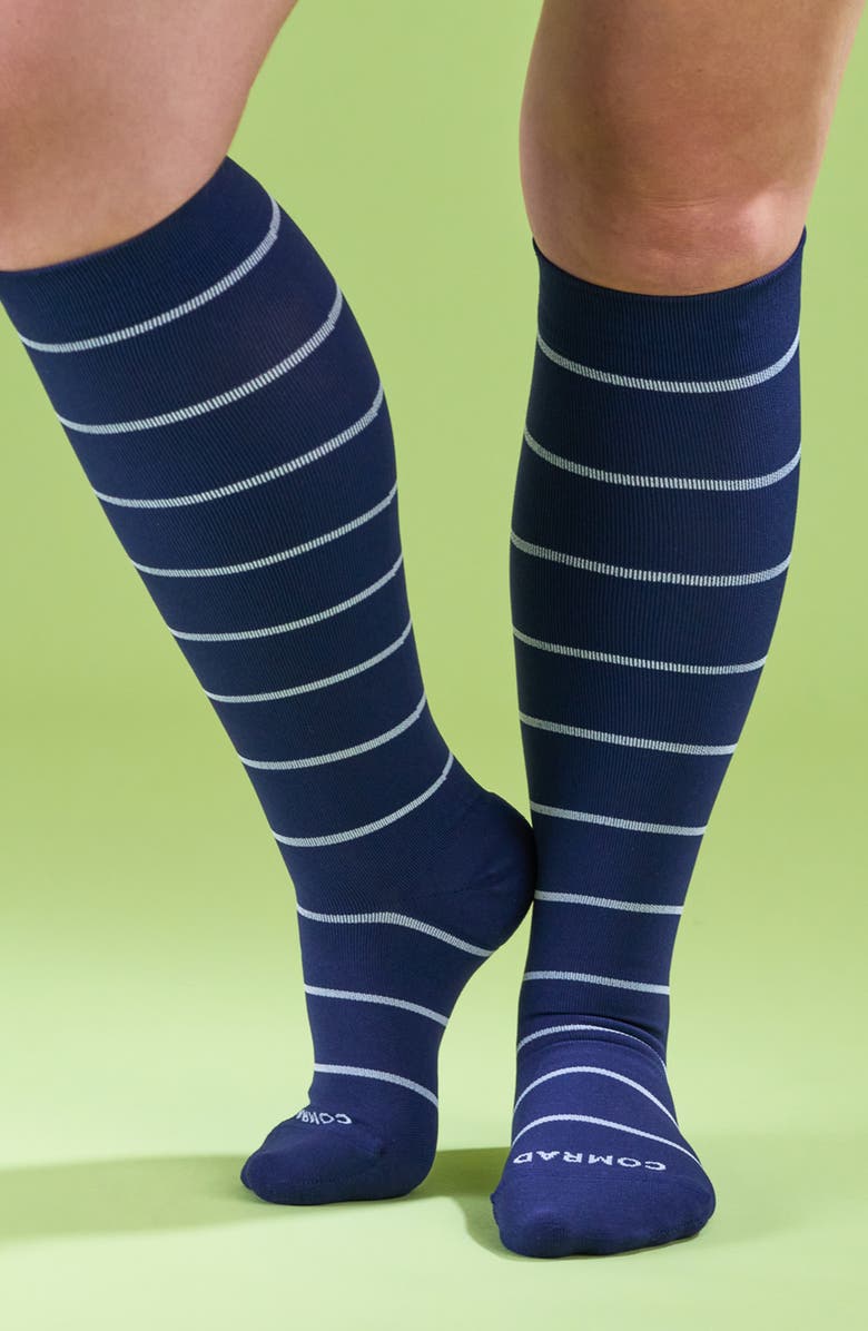 COMRAD Stripe Knee High Compression Socks, Alternate, color, 