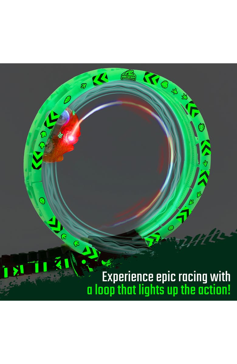 JitteryGit Dino-Track-Forest, Alternate, color, Green