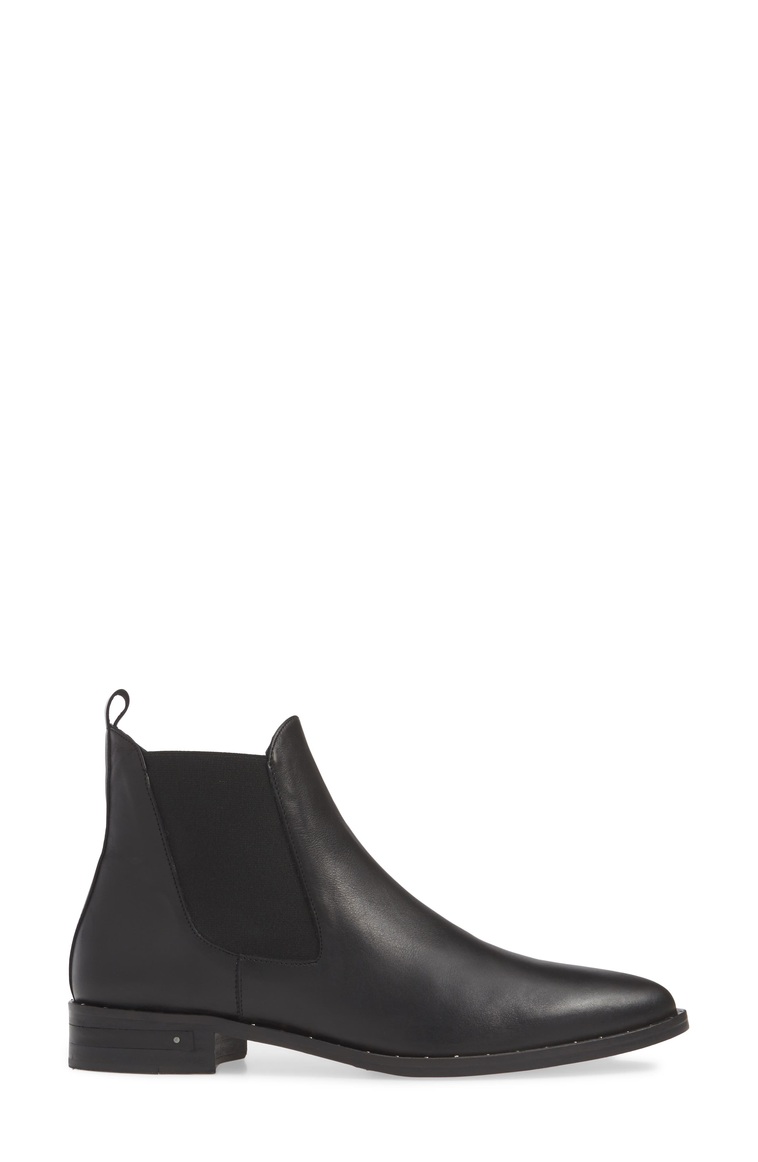 Sleek Chelsea Boot, Alternate, color, BLACK CALF