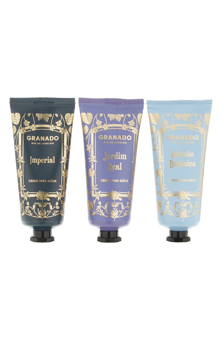 GRANADO Tropical Birds Hand Cream Trio, Alternate, color, 