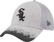 New Era Men's New Era Gray Chicago White Sox Visor Paint Splatter 39THIRTY Flex Hat