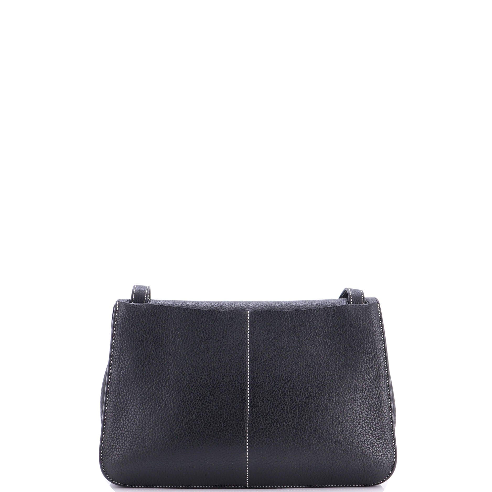 Pre-Owned Hermes Halzan Bag Clemence 31, Alternate, color, Bleu Indigo