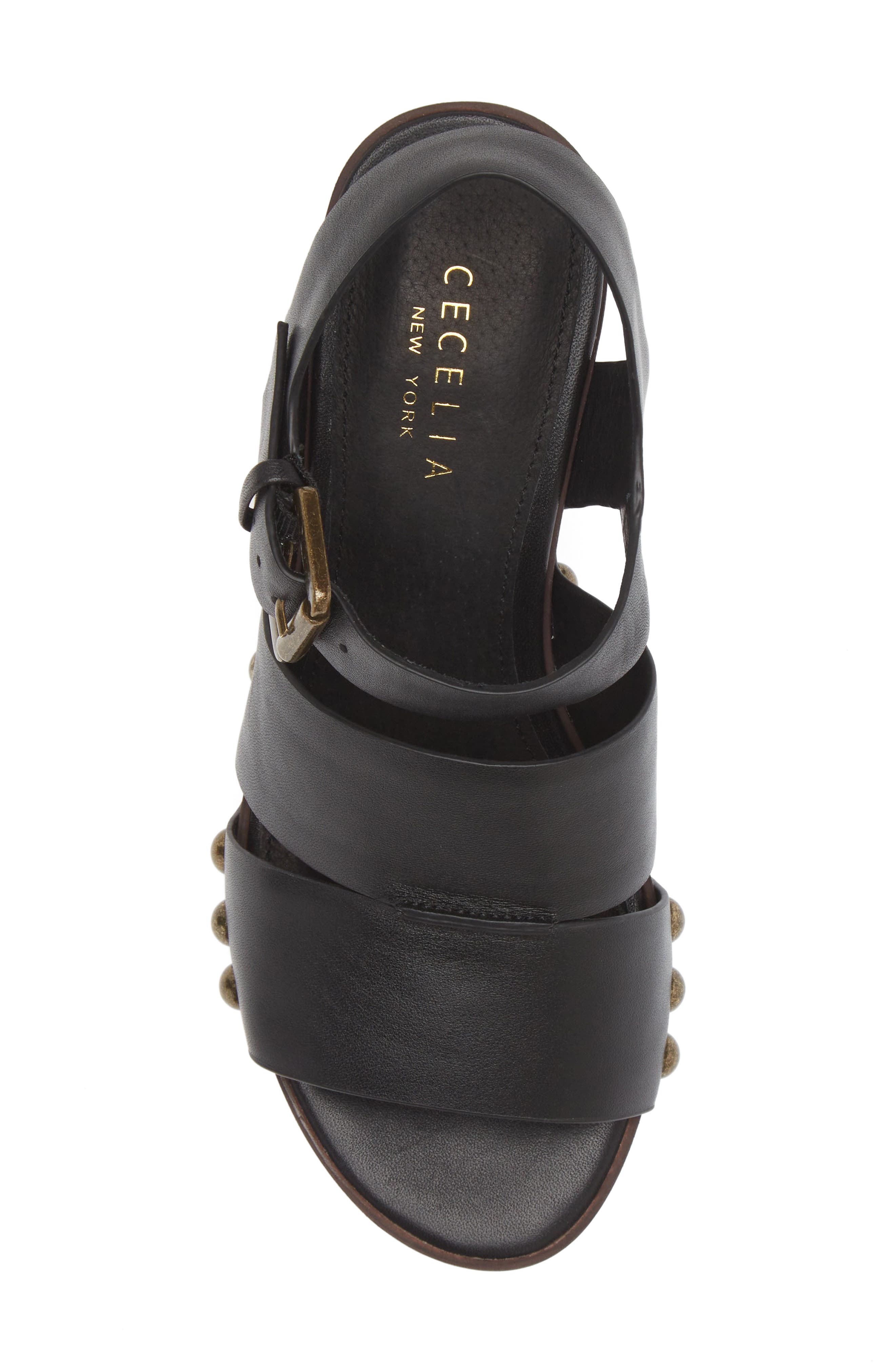 Cecelia New York Artsy Stud Platform Wedge Sandal, Alternate, color, 