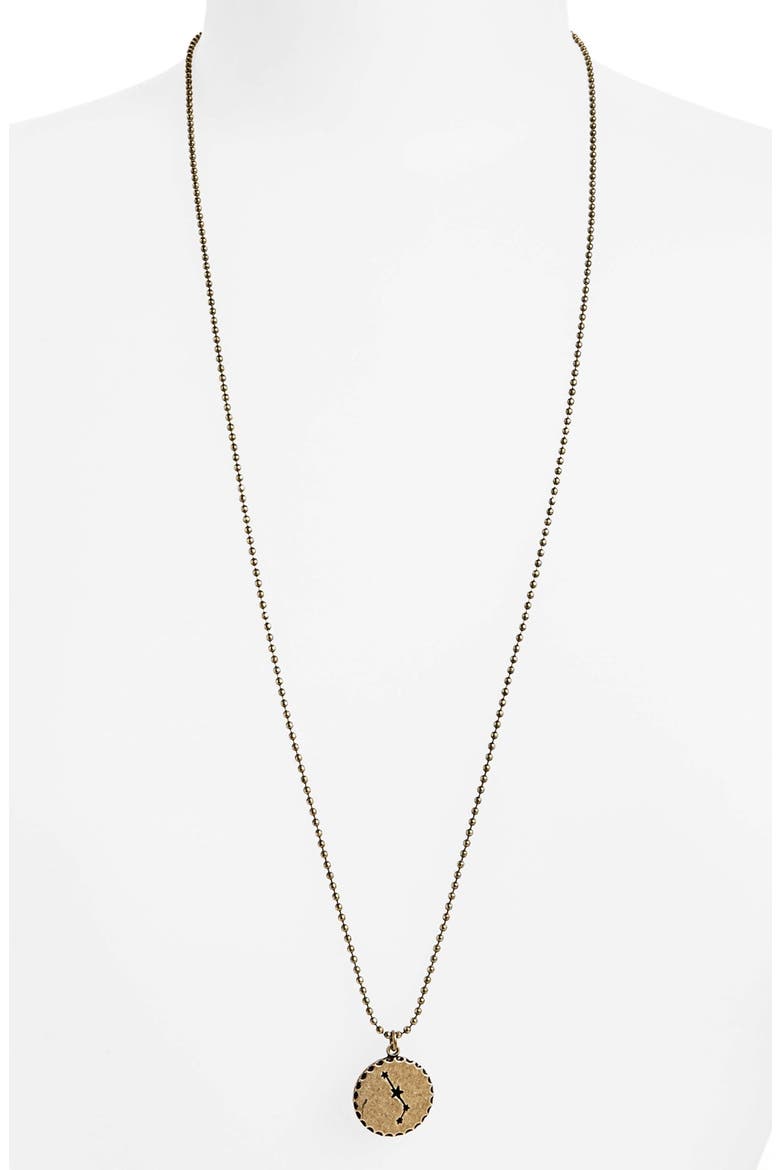 'Zodiac Constellation' Pendant Necklace, Main, color, GOLD ARIES