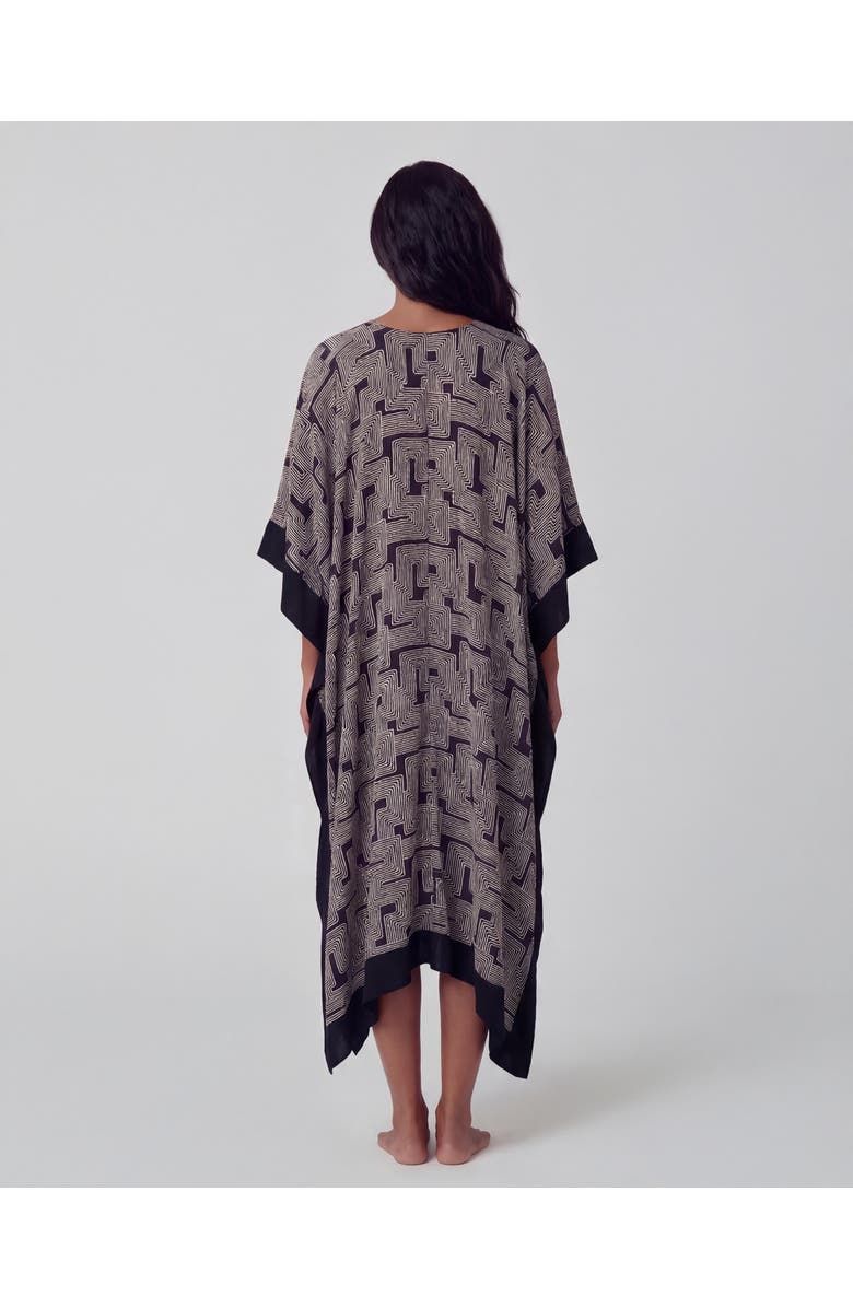 Lords of Harlech Inter Twine Womens Kaftan, Alternate, color, Inter Twine Black