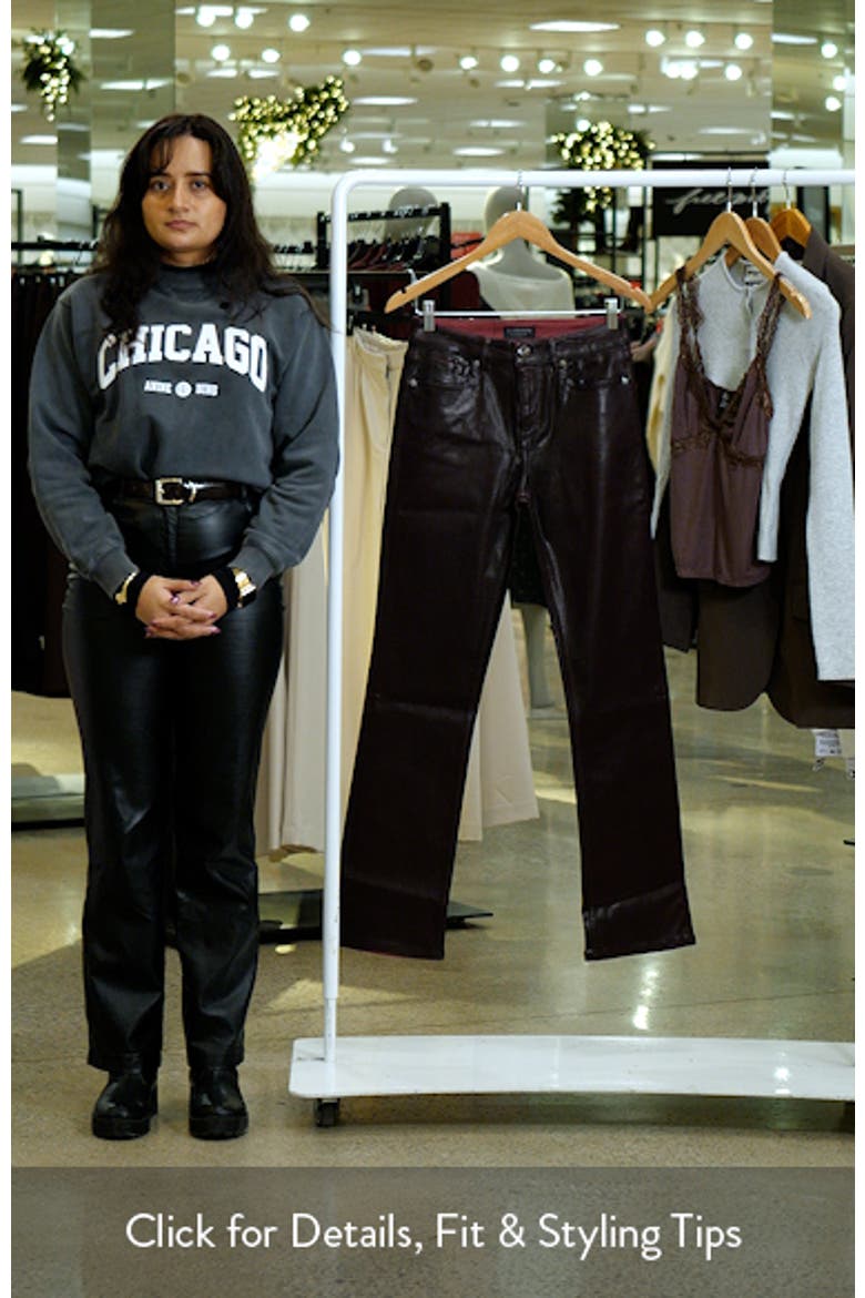Haldan Coated Straight Leg Jeans video