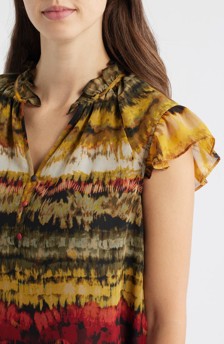 Anne Klein Flutter Sleeve Top, Alternate, color, 