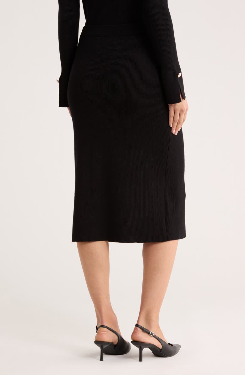 Ellen Tracy Button Front Sweater Skirt, Alternate, color, 