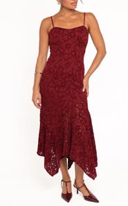 Petal & Pup Lorde Embroidered Lace Midi Dress