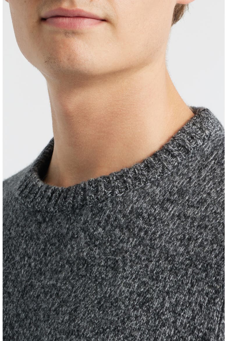 Girvan Merino Wool Sweater, Alternate, color, BLACK