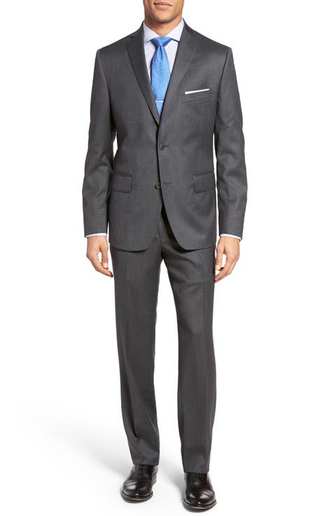 Classic Fit Solid Wool Suit