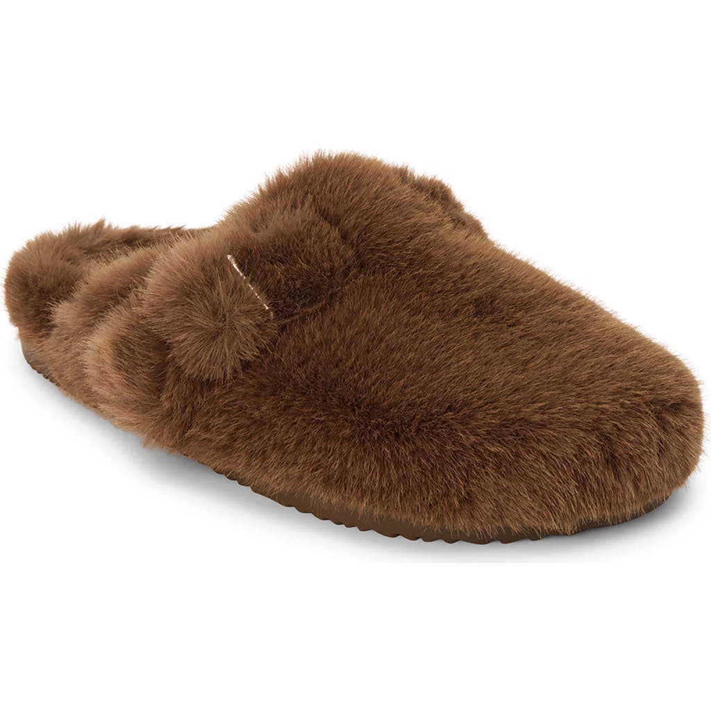 Matisse Portland Faux Fur Clog In Brown