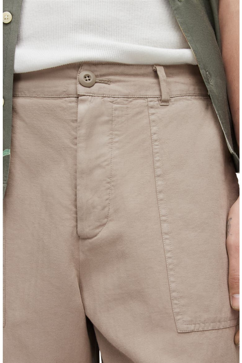 Archer Cotton & Linen Trousers, Alternate, color, BLEACHED KHAKI