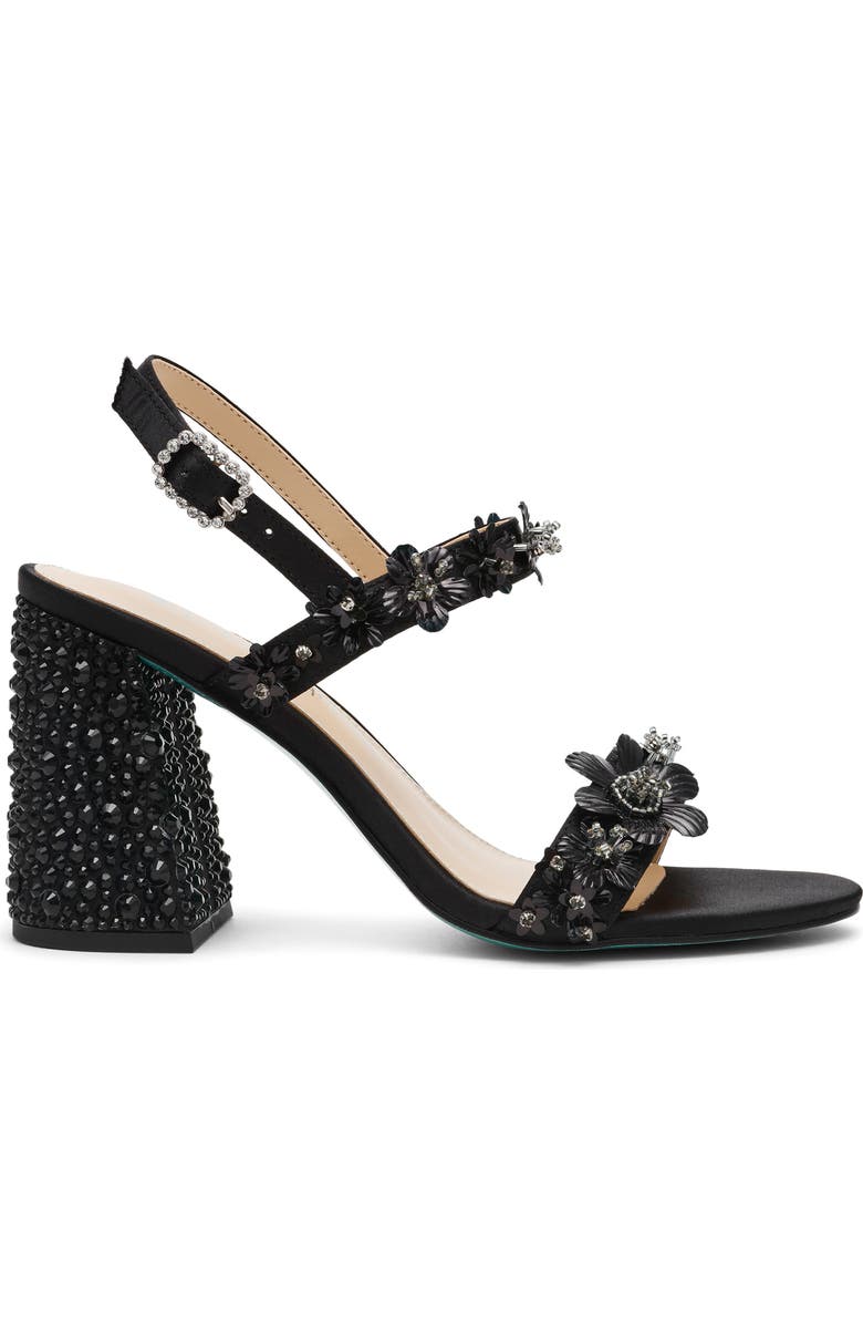 Betsey Johnson Drue Sandal, Alternate, color, Black