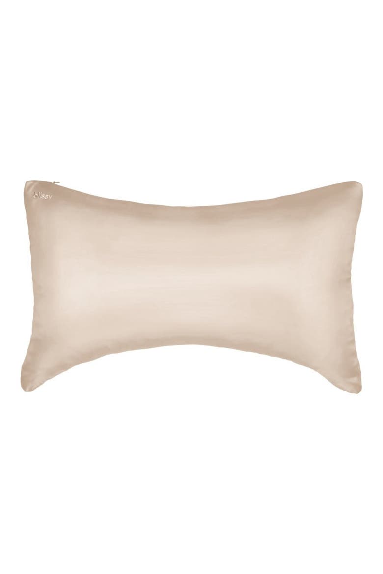 Crescent Silk Pillowcase, Main, color, CHAMPAGNE