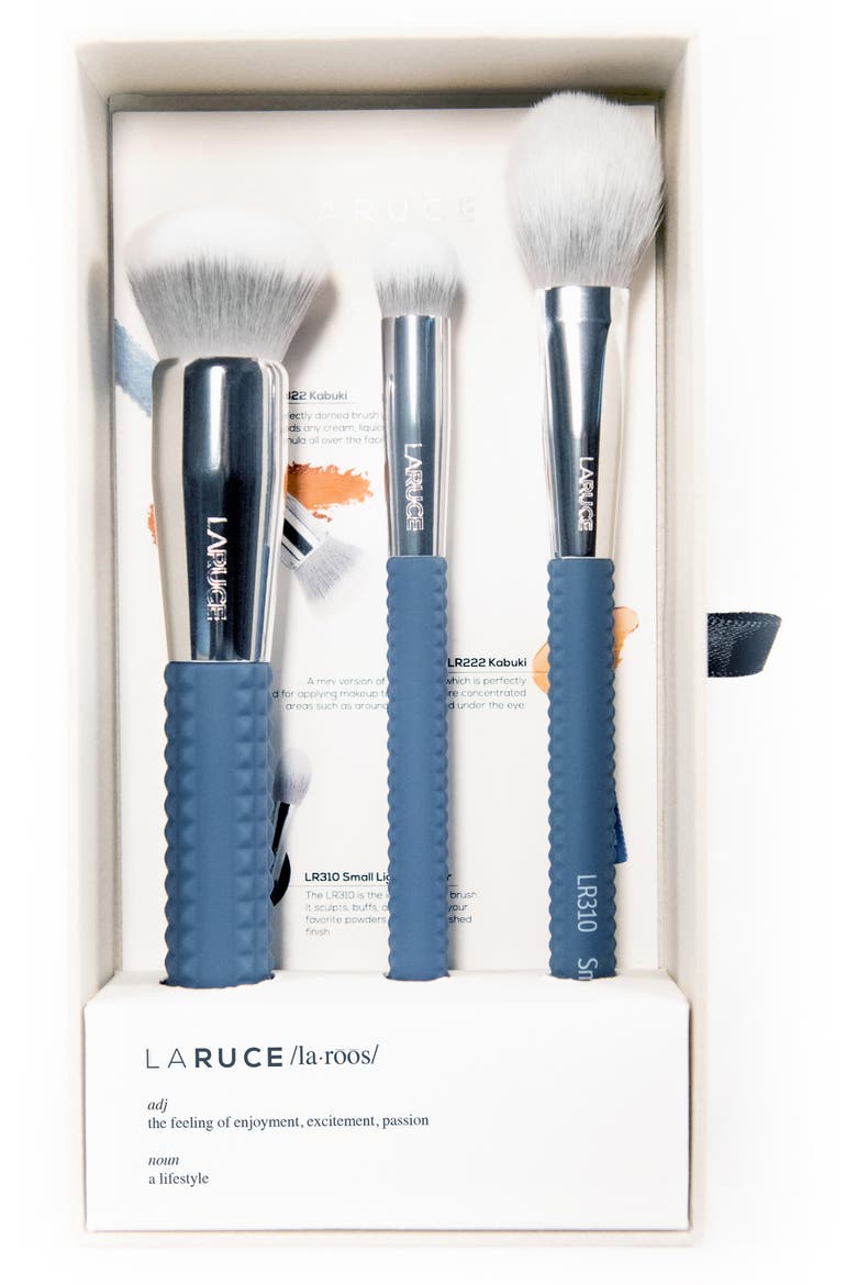 Megan Complexion Brush Set (Nordstrom Exclusive), Alternate, color, DENIM