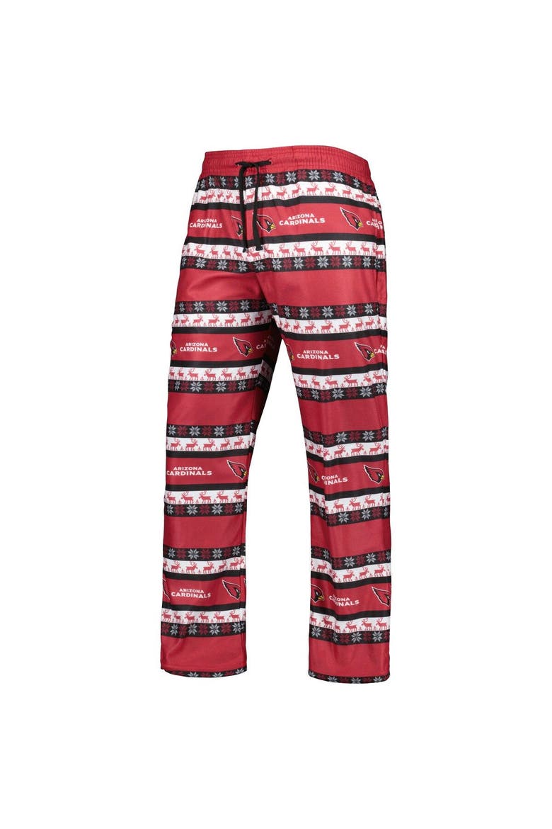Men's FOCO Cardinal Arizona Cardinals Team Logo Ugly Pajama Set, Alternate, color, Cardinal