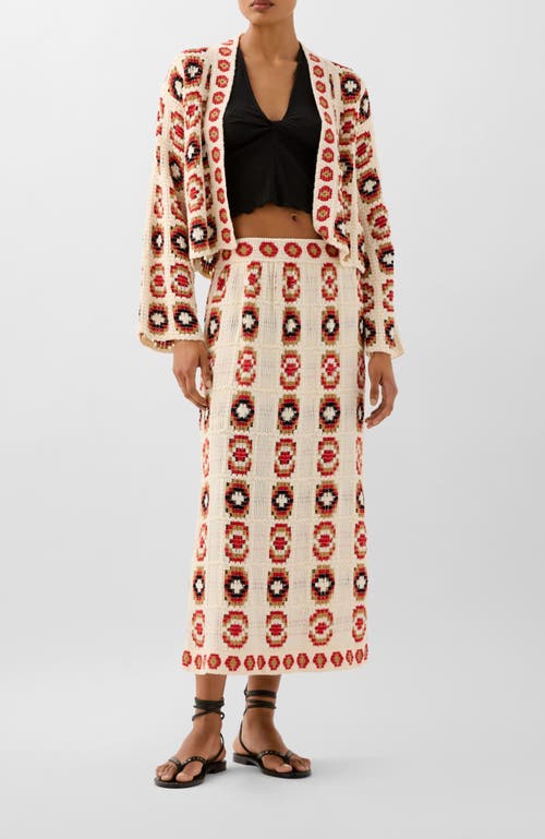 Scalpers Croch Cardigan In Multi