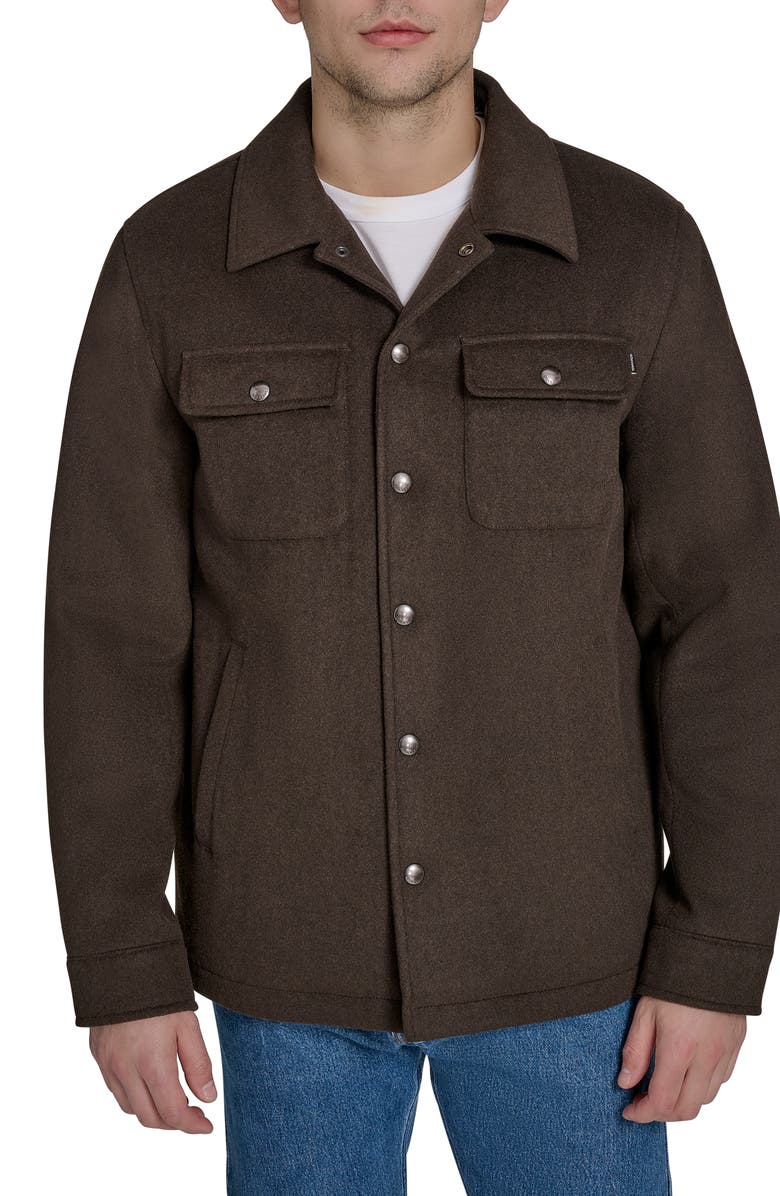 Dockers<sup>®</sup> Fleece Lined Shirt Jacket, Alternate, color, Molasses