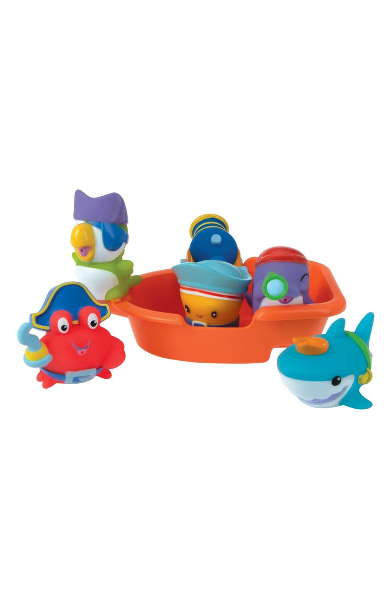 NUBY Pirate Pal Bath Toys, Alternate, color, Multi