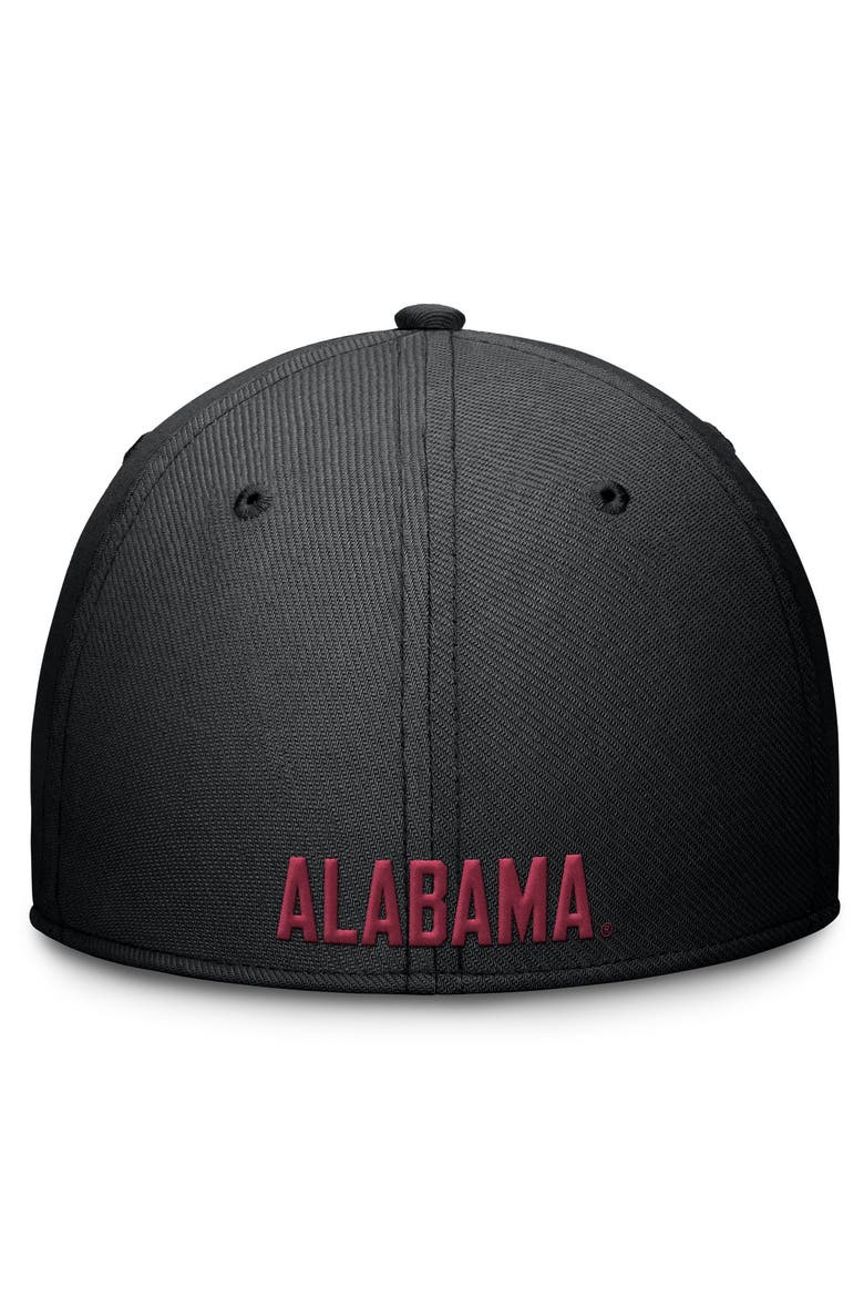 Men's Nike Black Alabama Crimson Tide Rise SwooshFlex Dri-FIT Hat, Alternate, color, Black