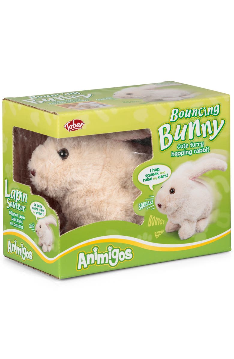 Tobar Animigos Bouncing Bunny Interactive Toy, Alternate, color, Multicolored
