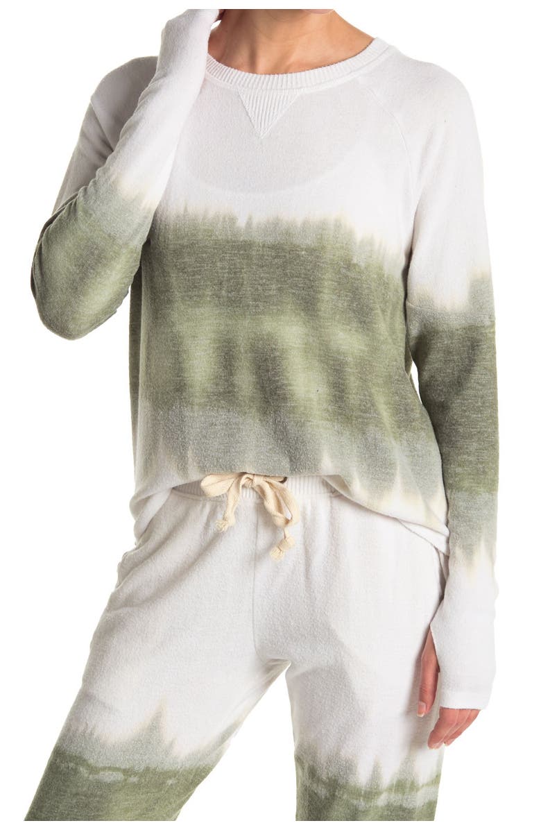 THEO AND SPENCE Yummy Print Thumbhole Pullover, Main, color, 