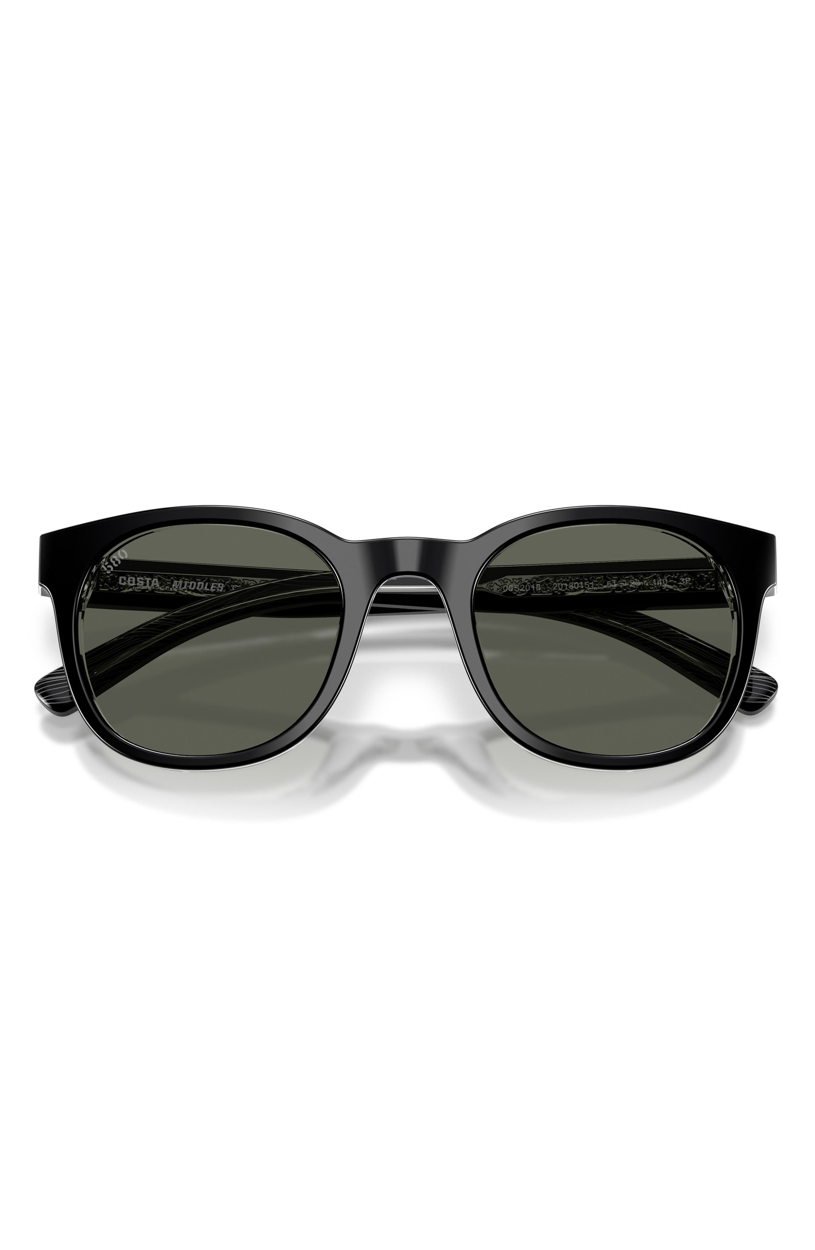 Costa Del Mar Middles 51mm Gradient Polarized Round Sunglasses | Nordstrom
