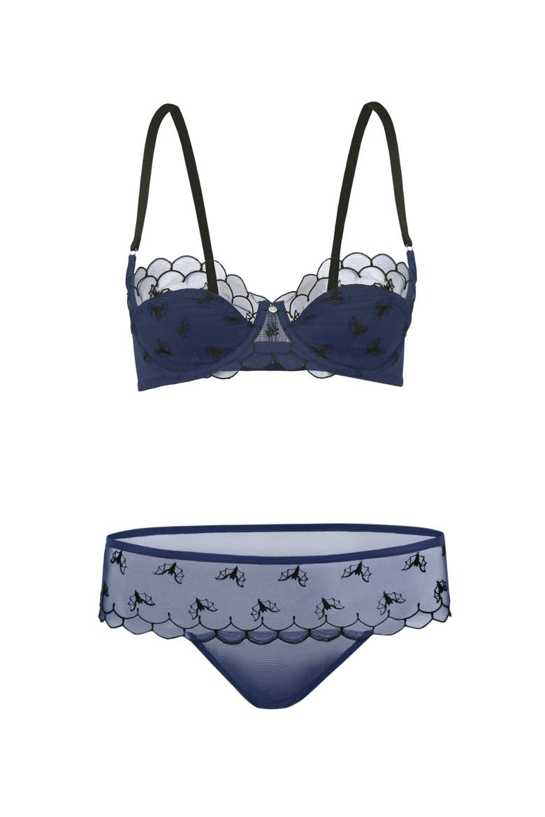 Bettie Contour Balconette Bra, Alternate, color, Dark blue