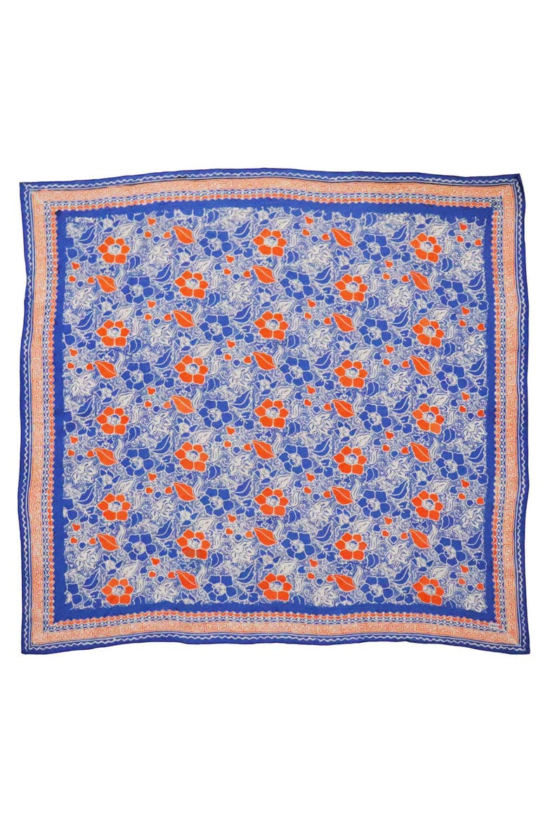 Oversized Hand Dyed Batik Bandana, Alternate, color, Sunset Sky